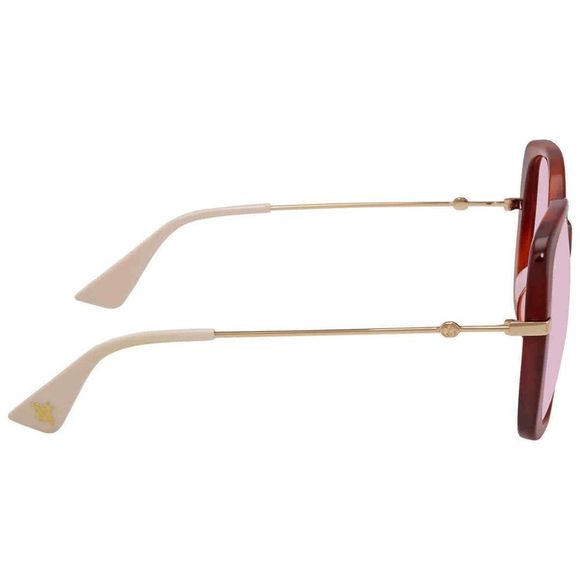NEW Gucci Pink and Gold Butterfly Women\'s Sunglasses
